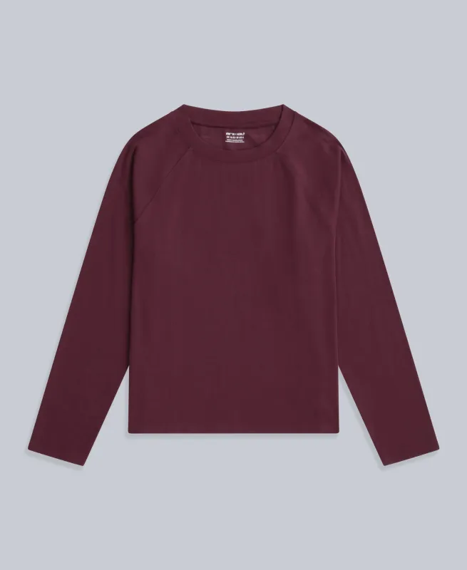 Ashleigh Womens Long Sleeve Top - Burgundy sold by Animal