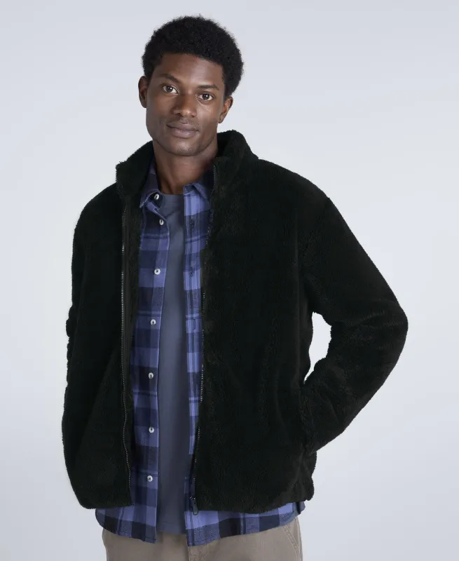 Teddy Mens Fleece Jacket - Jet Black sold by Animal