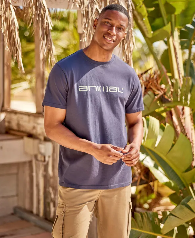 Leon Mens Relaxed T-Shirt - Navy sold by Animal