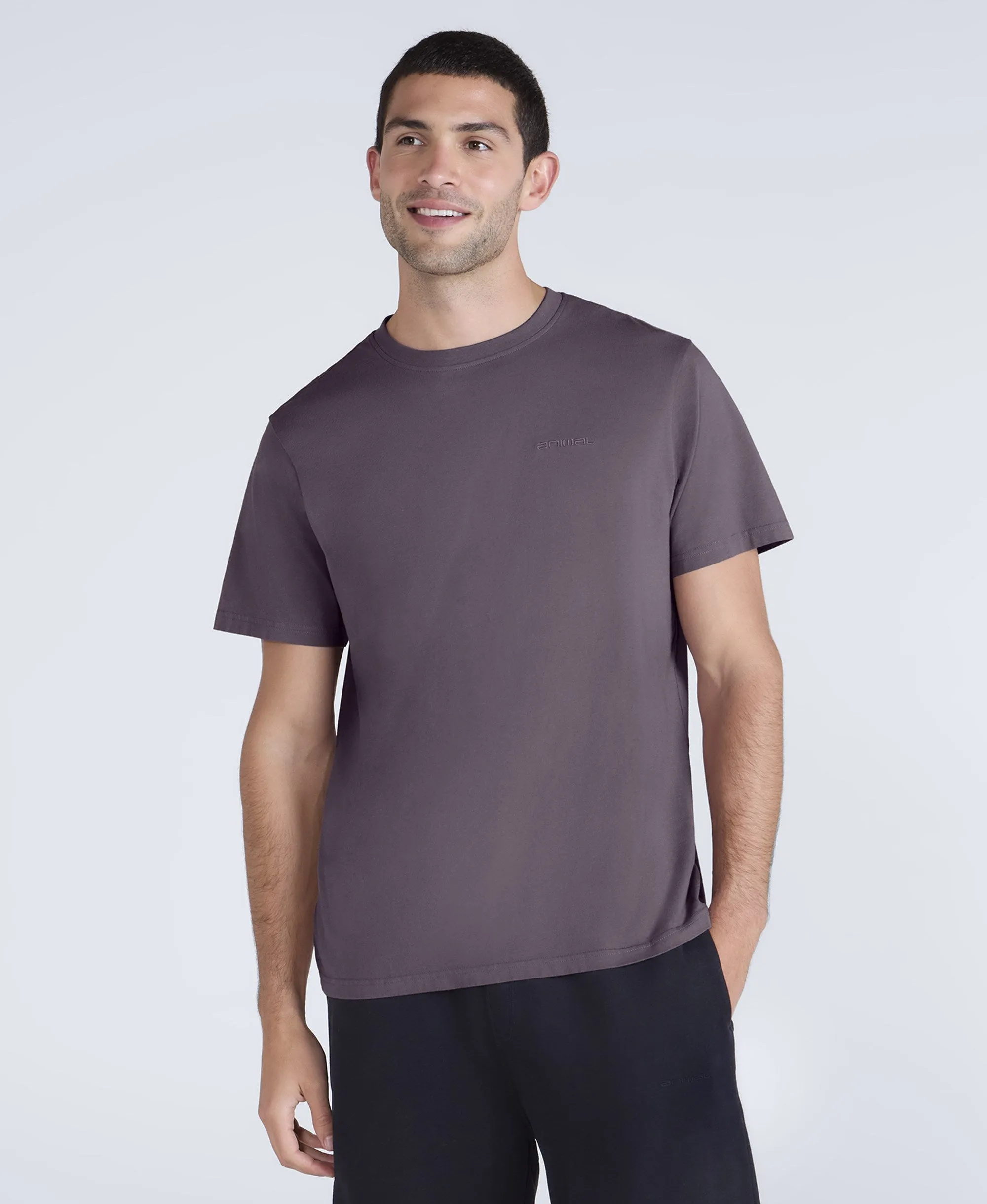 Icon Mens Logo T-Shirt - Grape sold by Animal