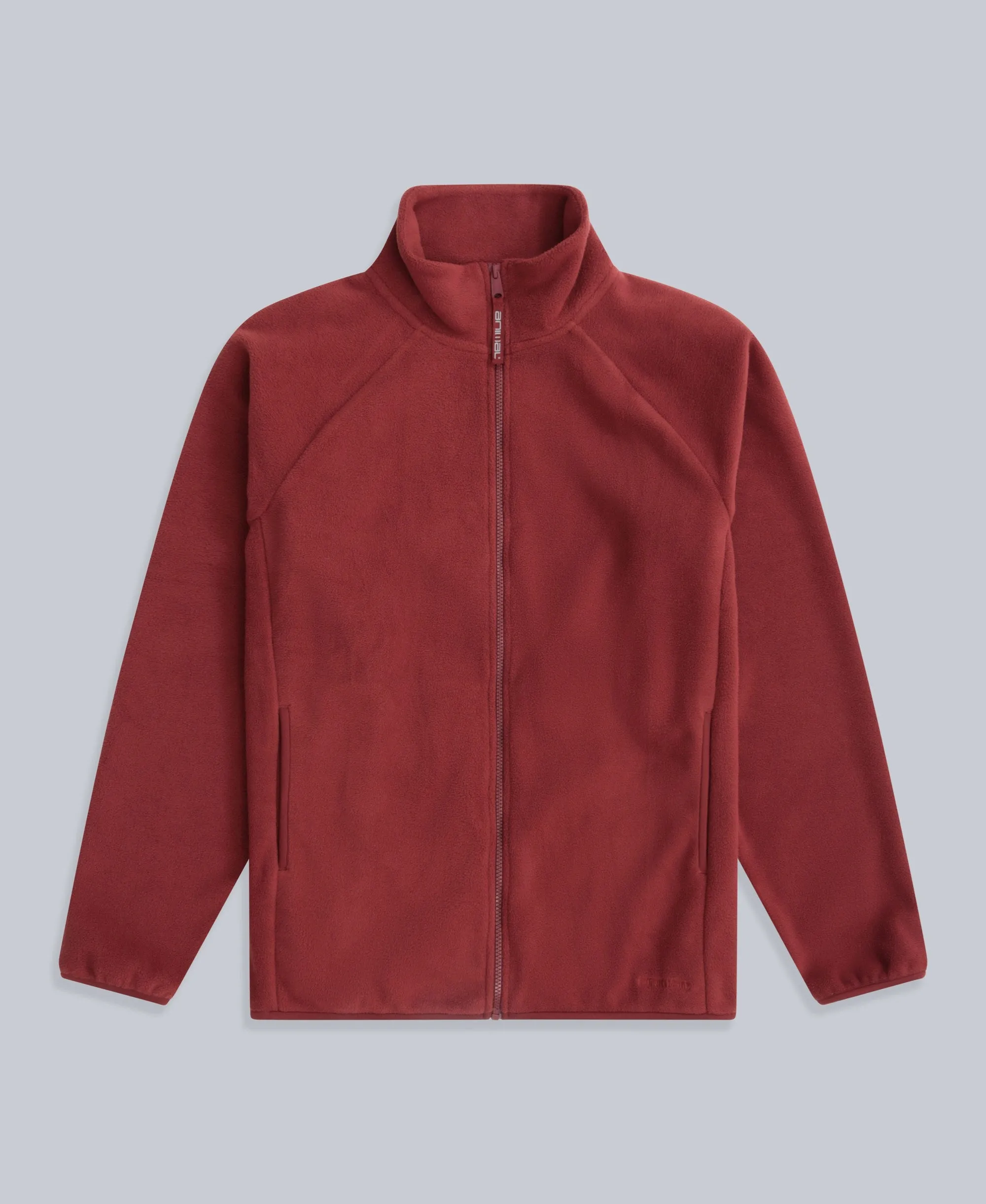 Stockholm Mens Full-Zip Fleece - Red sold by Animal