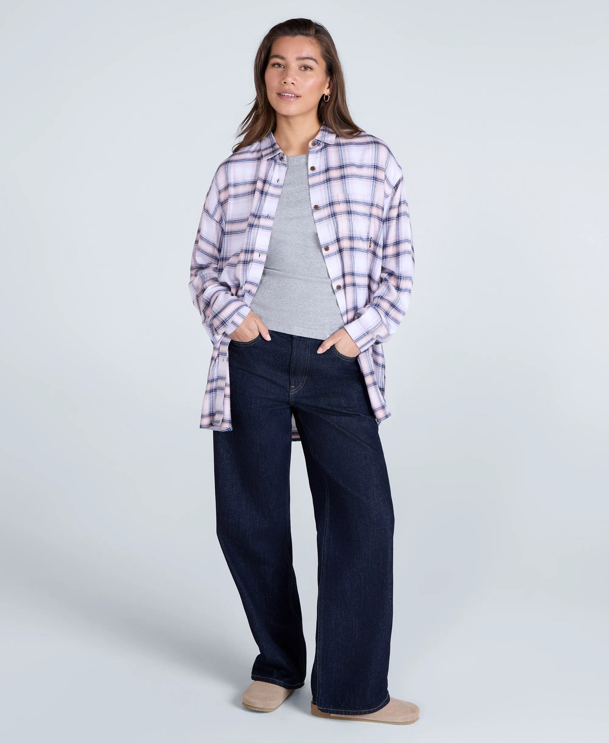 Masie Womens Supersoft Relaxed Fit Shirt - Dark Purple sold by Animal product image thumbnail 2