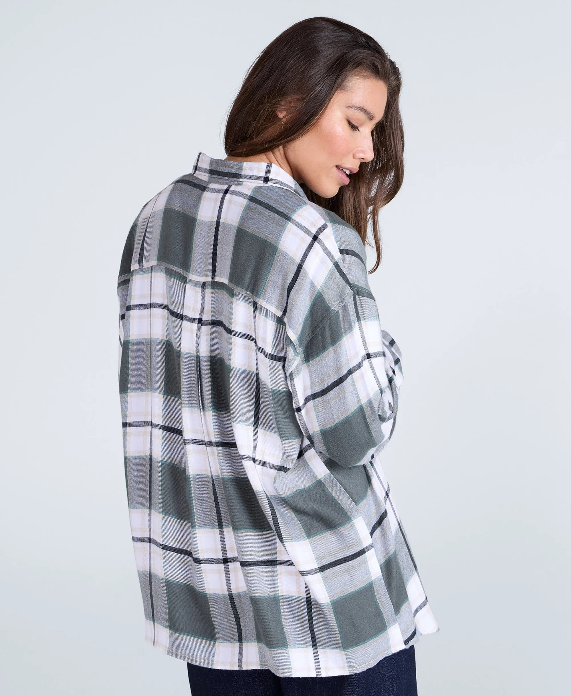 Masie Womens Supersoft Relaxed Fit Shirt - Green sold by Animal product image thumbnail 4