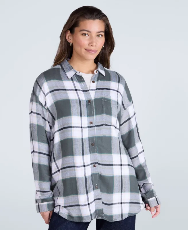 Masie Womens Supersoft Relaxed Fit Shirt - Green sold by Animal