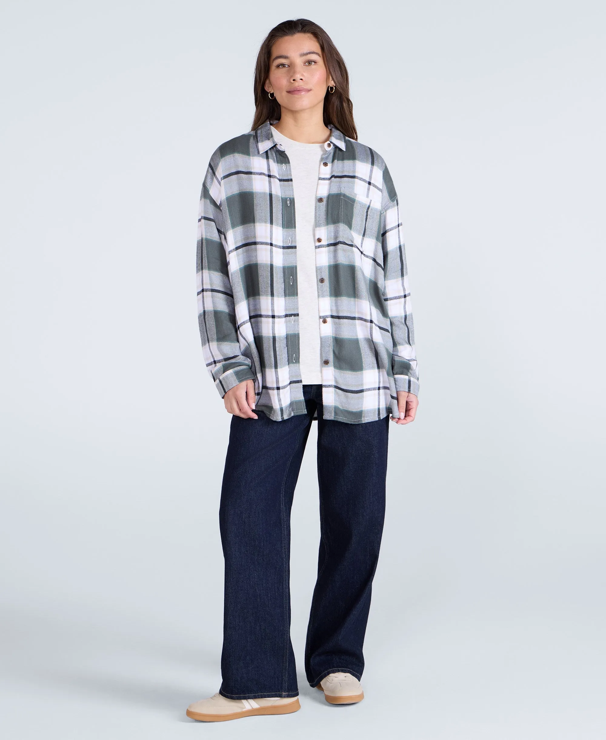 Masie Womens Supersoft Relaxed Fit Shirt - Green sold by Animal product image thumbnail 2