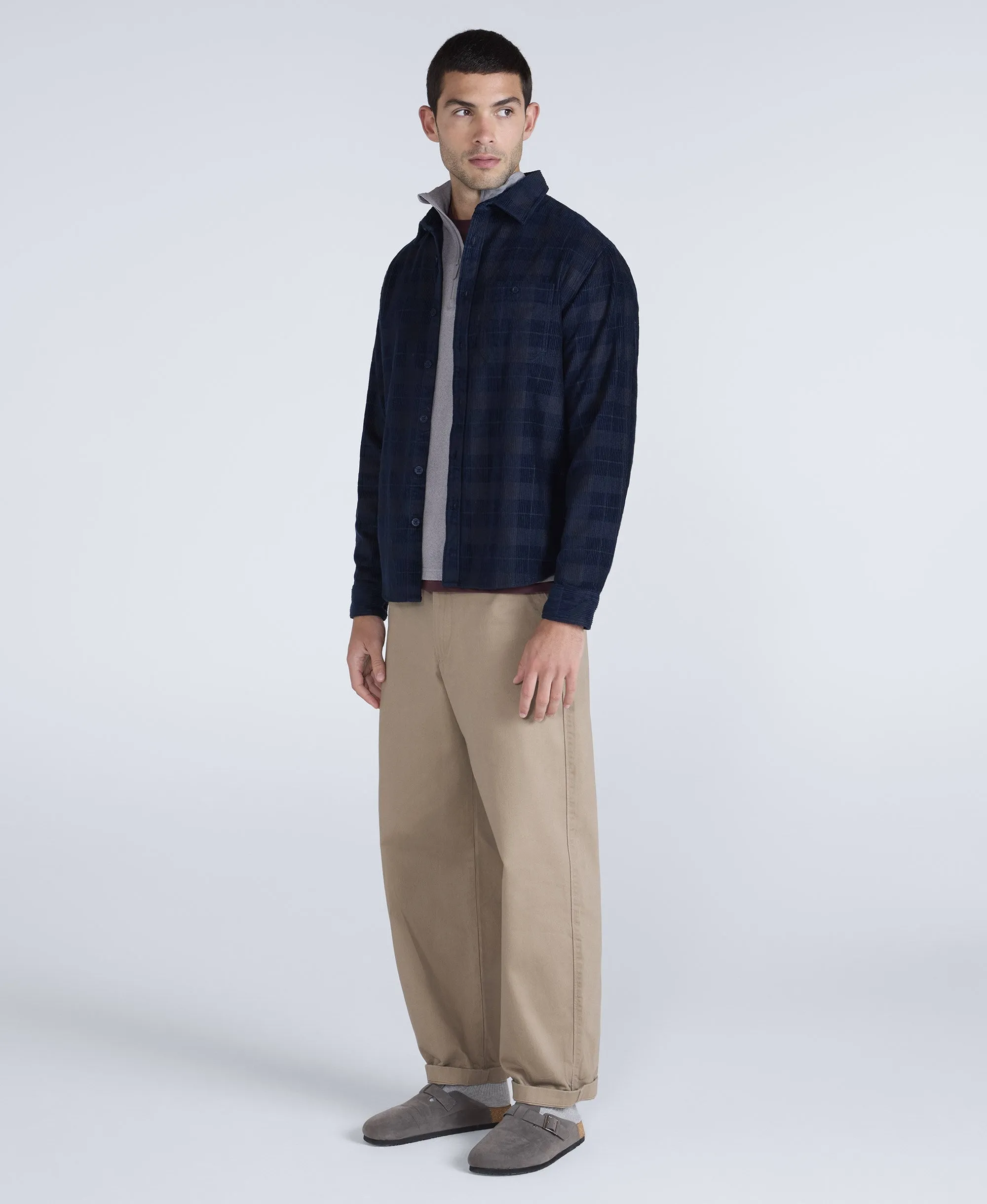 Lewis Mens Cord Shirt - Charcoal sold by Animal product image thumbnail 2