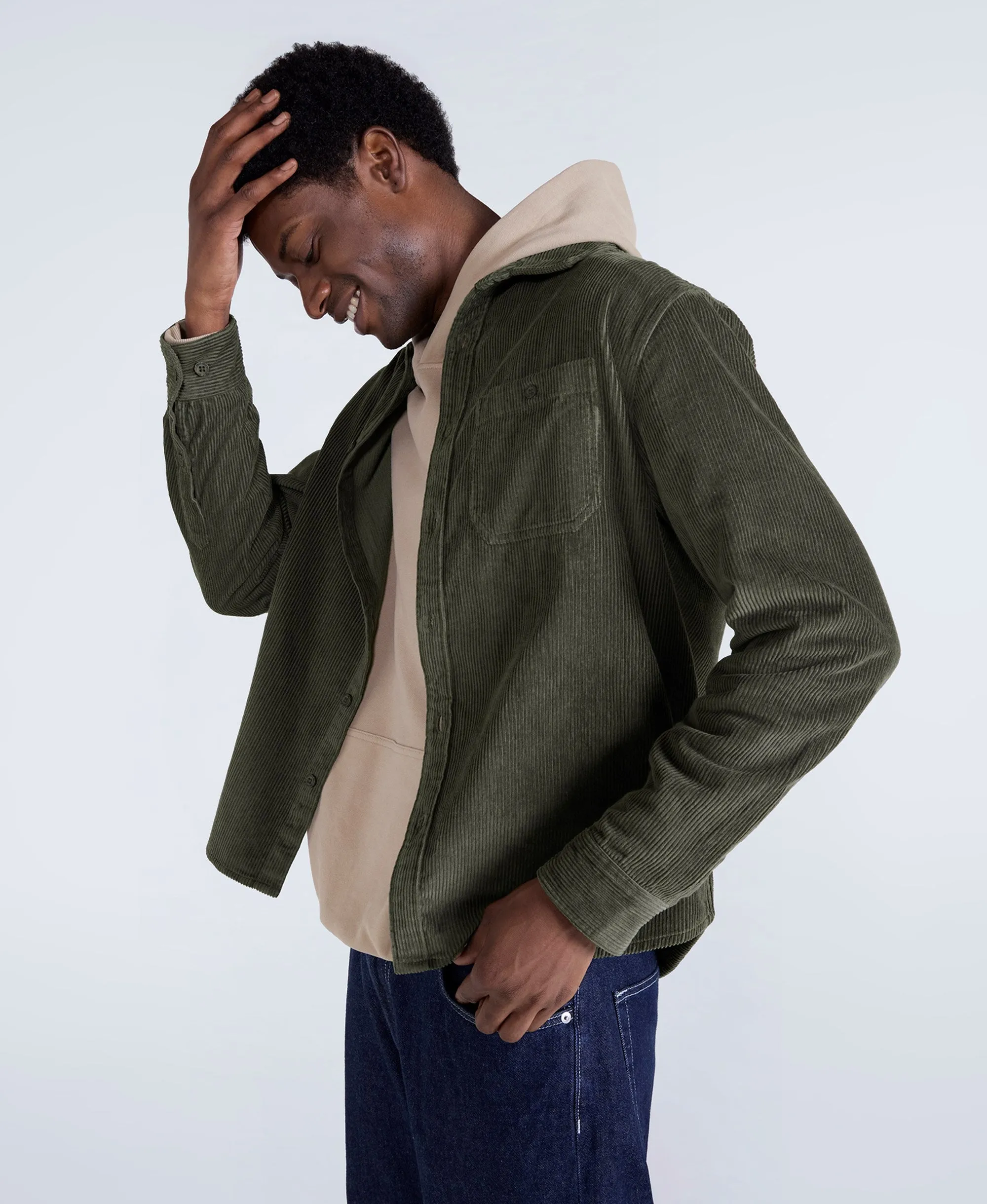 Lewis Mens Cord Shirt - Khaki sold by Animal product image thumbnail 3