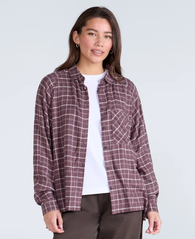 Lottie Womens Supersoft Relaxed Shirt - Red sold by Animal