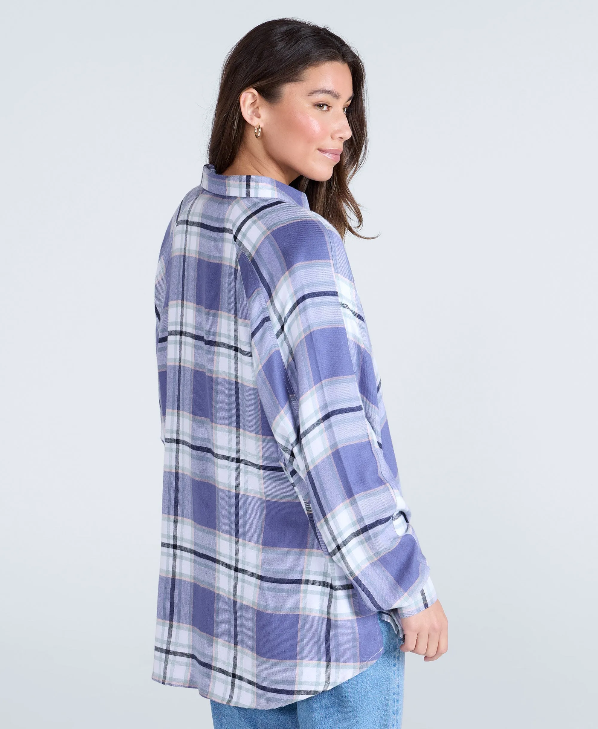 Lottie Womens Supersoft Relaxed Shirt - Blue sold by Animal product image thumbnail 3