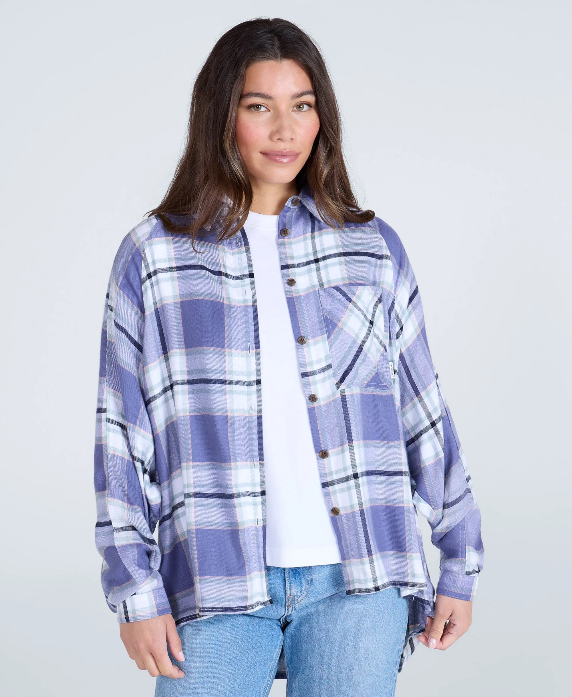 Lottie Womens Supersoft Relaxed Shirt - Blue sold by Animal