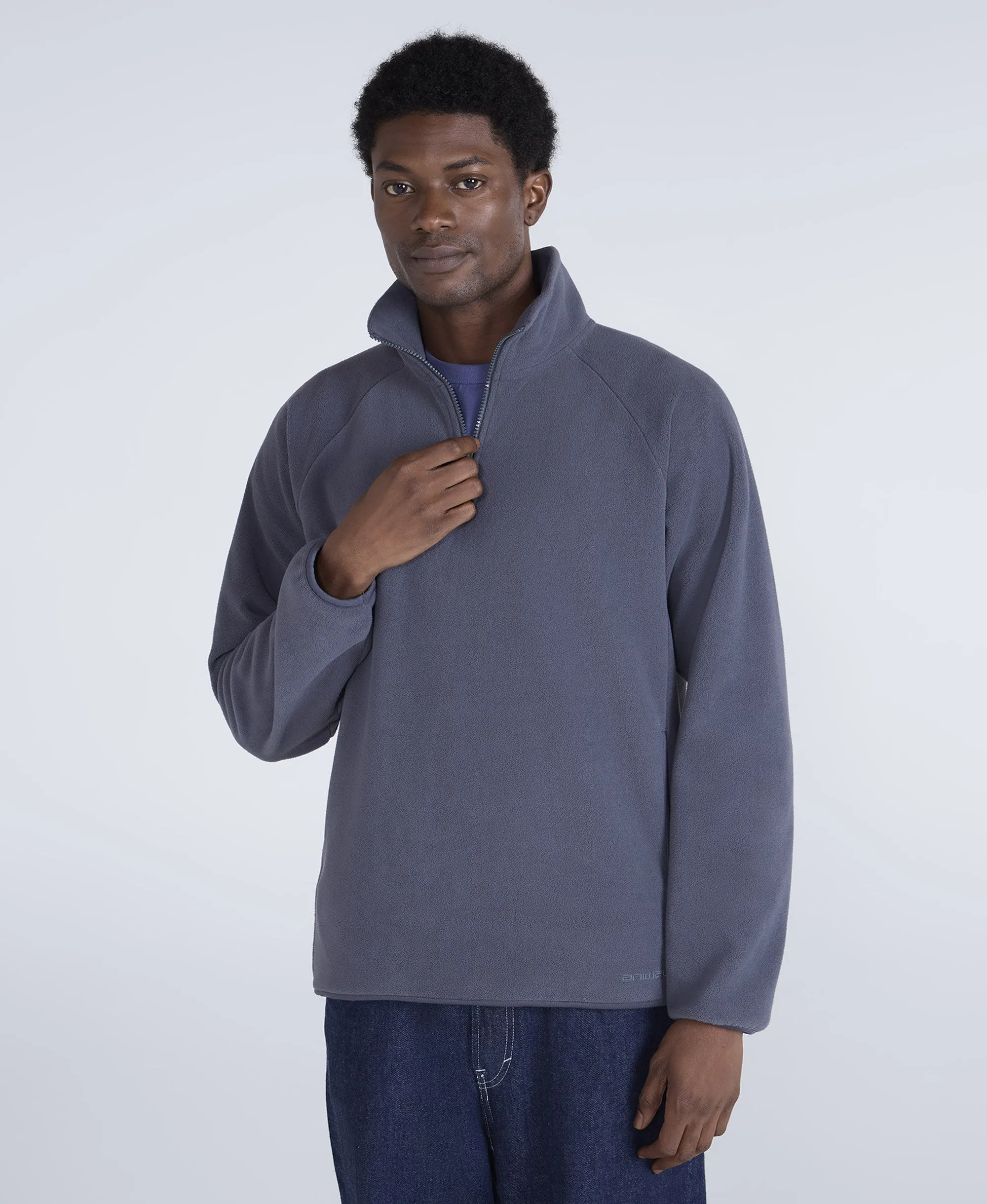 Stockholm Mens Half-Zip Fleece - Navy sold by Animal