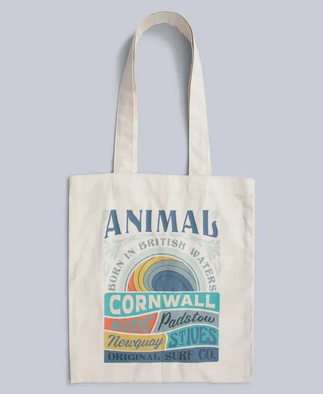 Printed Tote Bag - Beige made by Animal