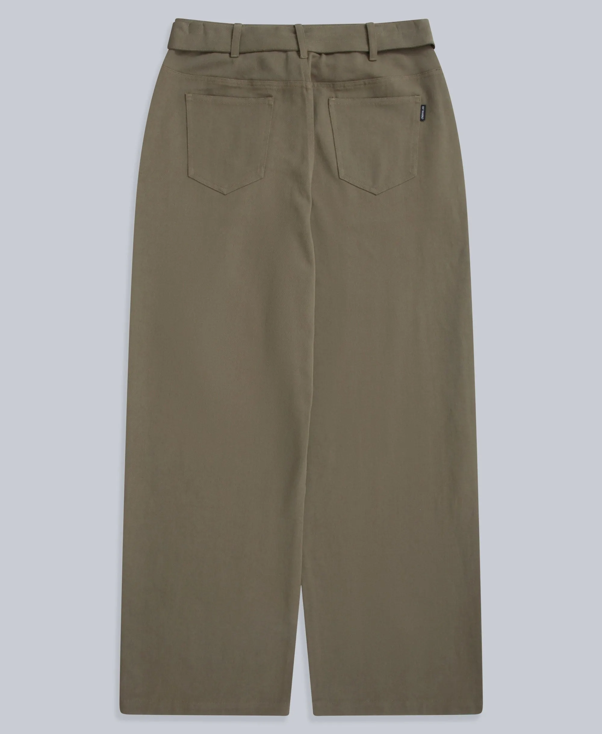 High Waisted Womens Straight Leg Trousers - Khaki sold by Animal product image thumbnail 2