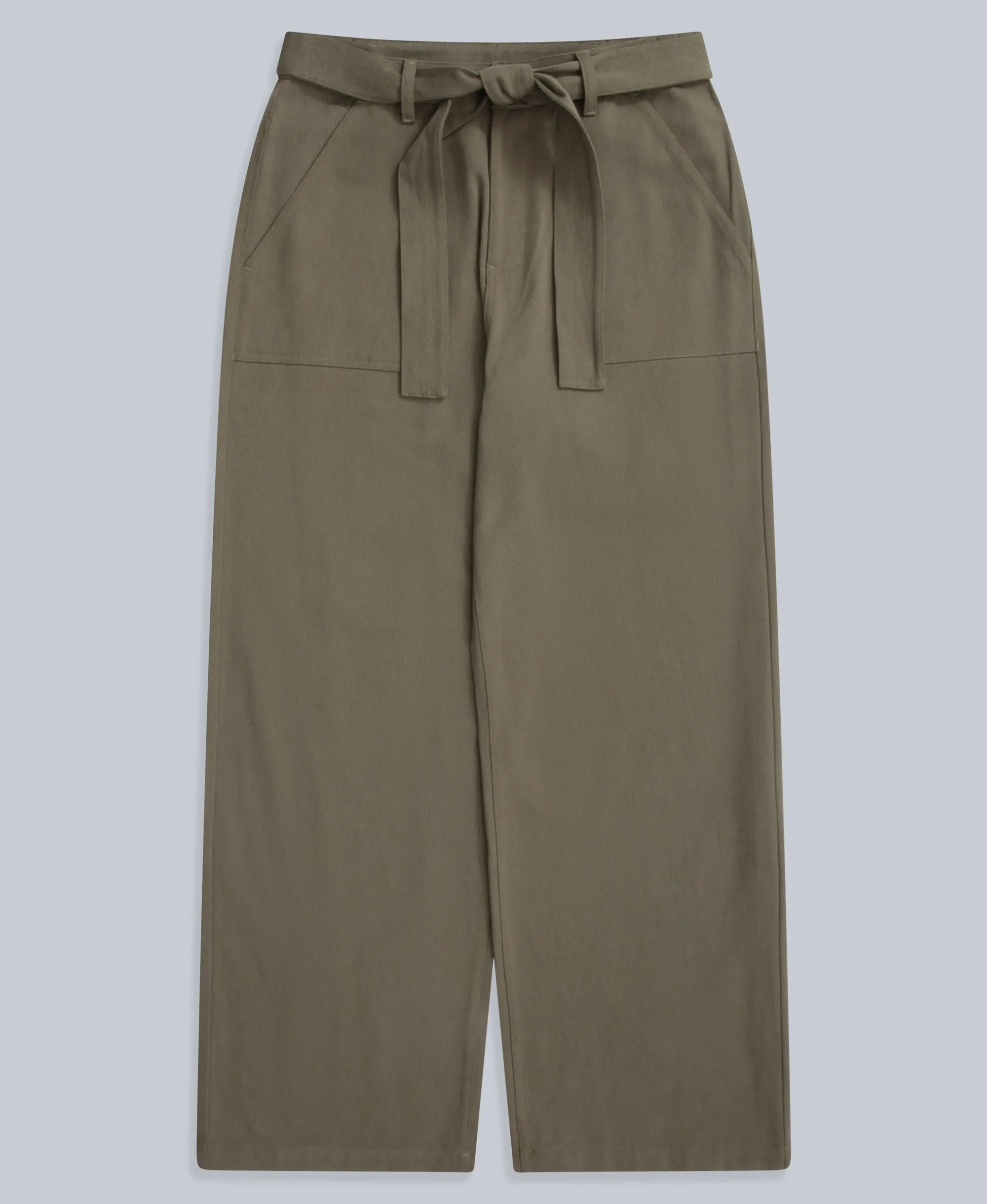 High Waisted Womens Straight Leg Trousers - Khaki sold by Animal