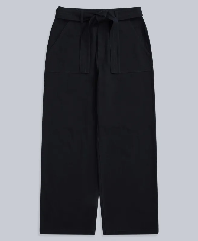 High Waisted Womens Straight Leg Trousers - Navy sold by Animal