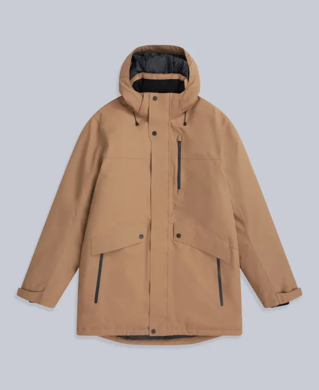 Lisbon Mens Waterproof Parka - Tan sold by Animal