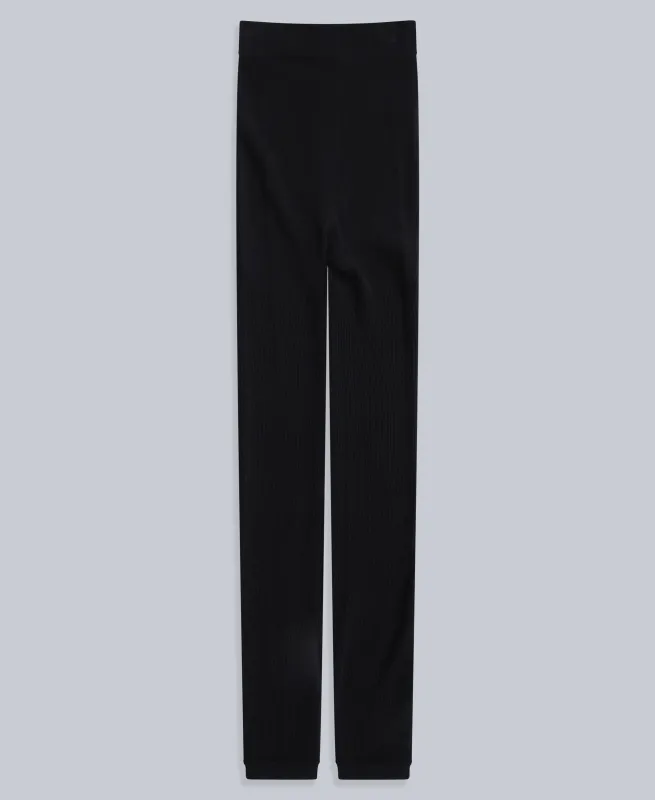 Fleece Lined Ribbed Womens Leggings - Black sold by Animal
