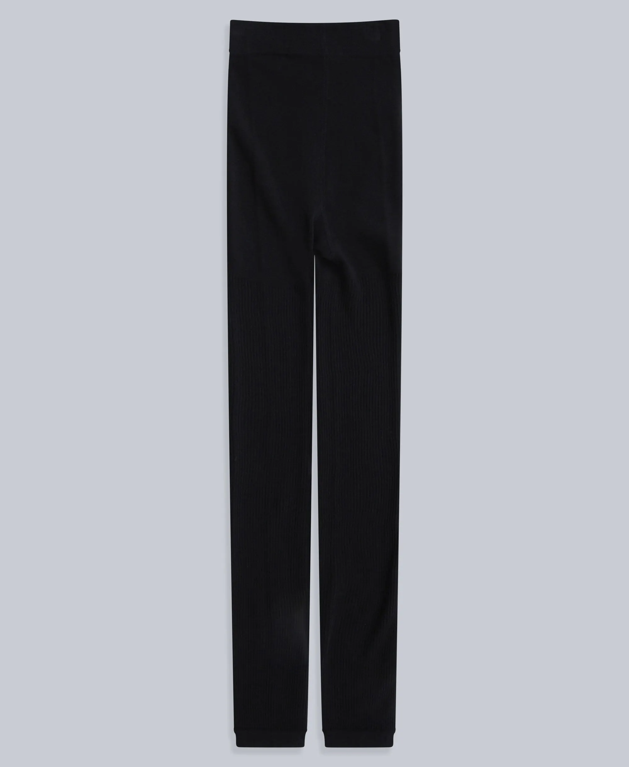 Fleece Lined Ribbed Womens Leggings - Black sold by Animal