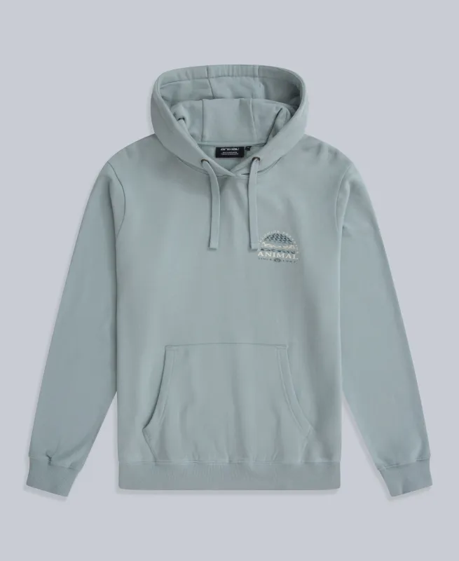 River Mens Hoodie - Light Blue sold by Animal