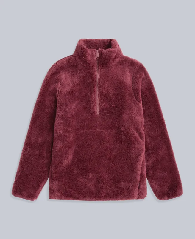 Teddy Womens Half Zip Fleece - Pink sold by Animal