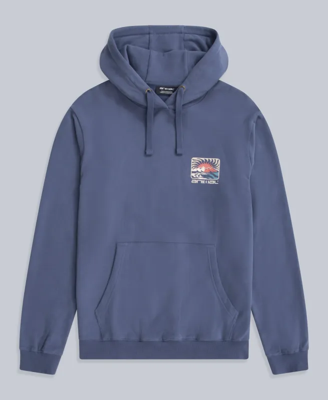 River Mens Hoodie - Corn Blue sold by Animal