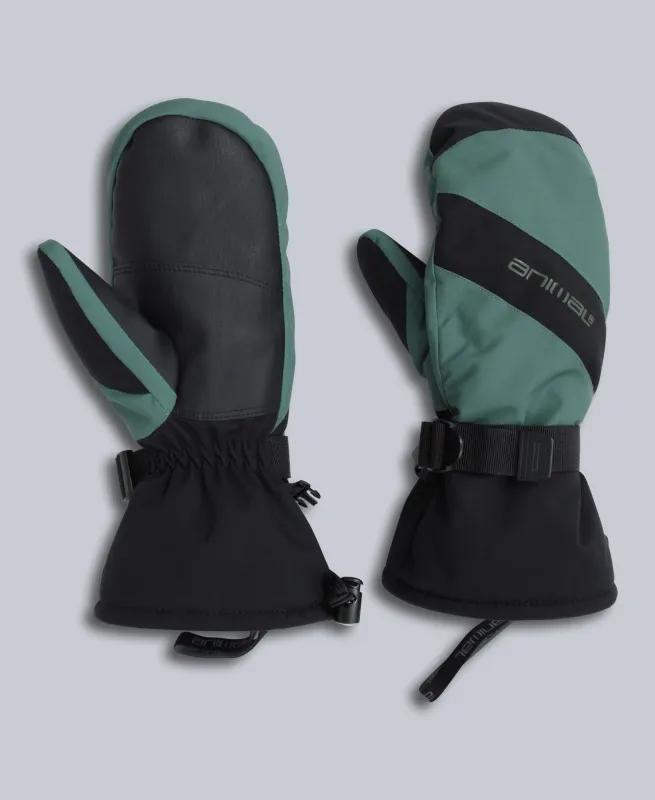 Snowstorm Mens Snow Mittens - Dark Green sold by Animal