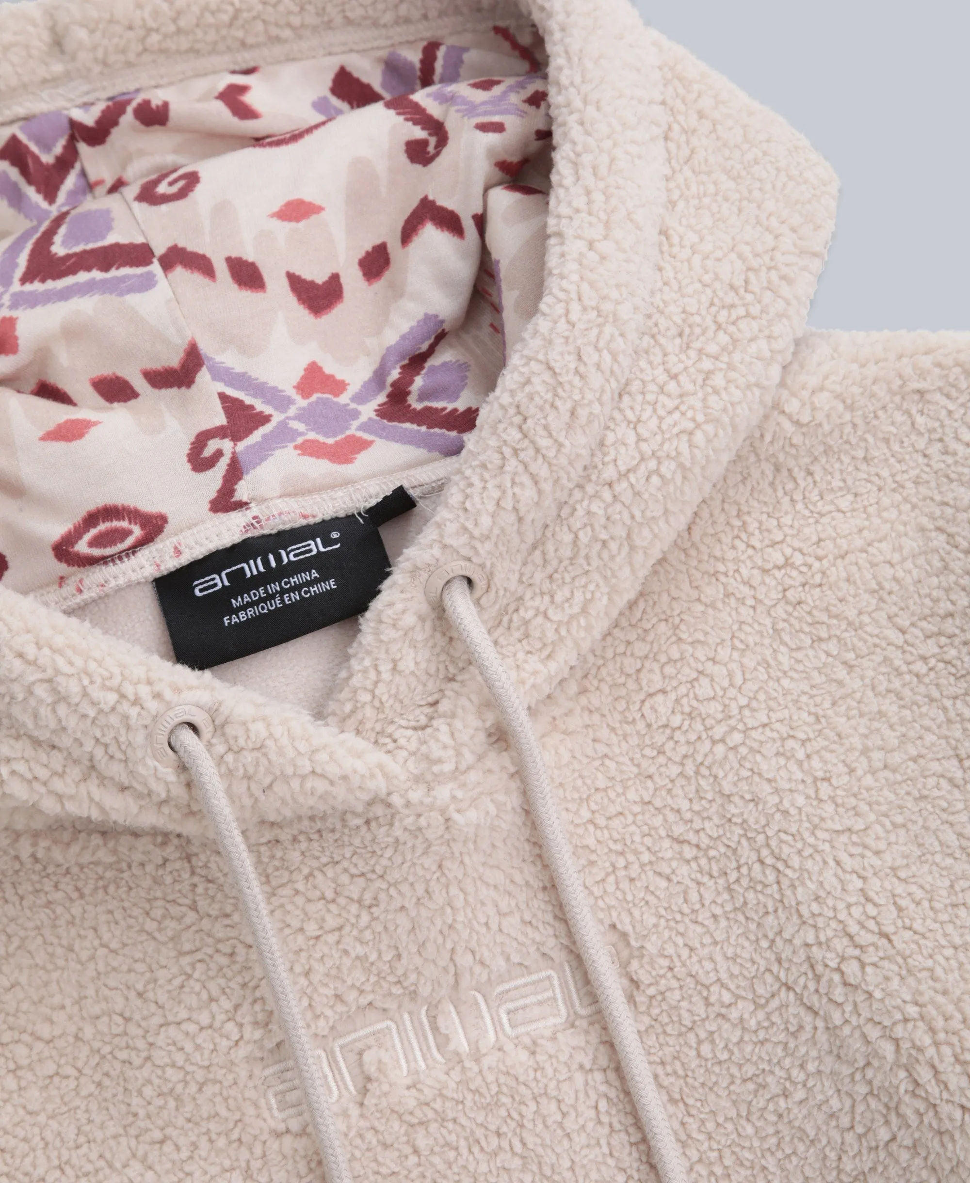 Womens Fleece Hoodie - Off White sold by Animal product image thumbnail 3