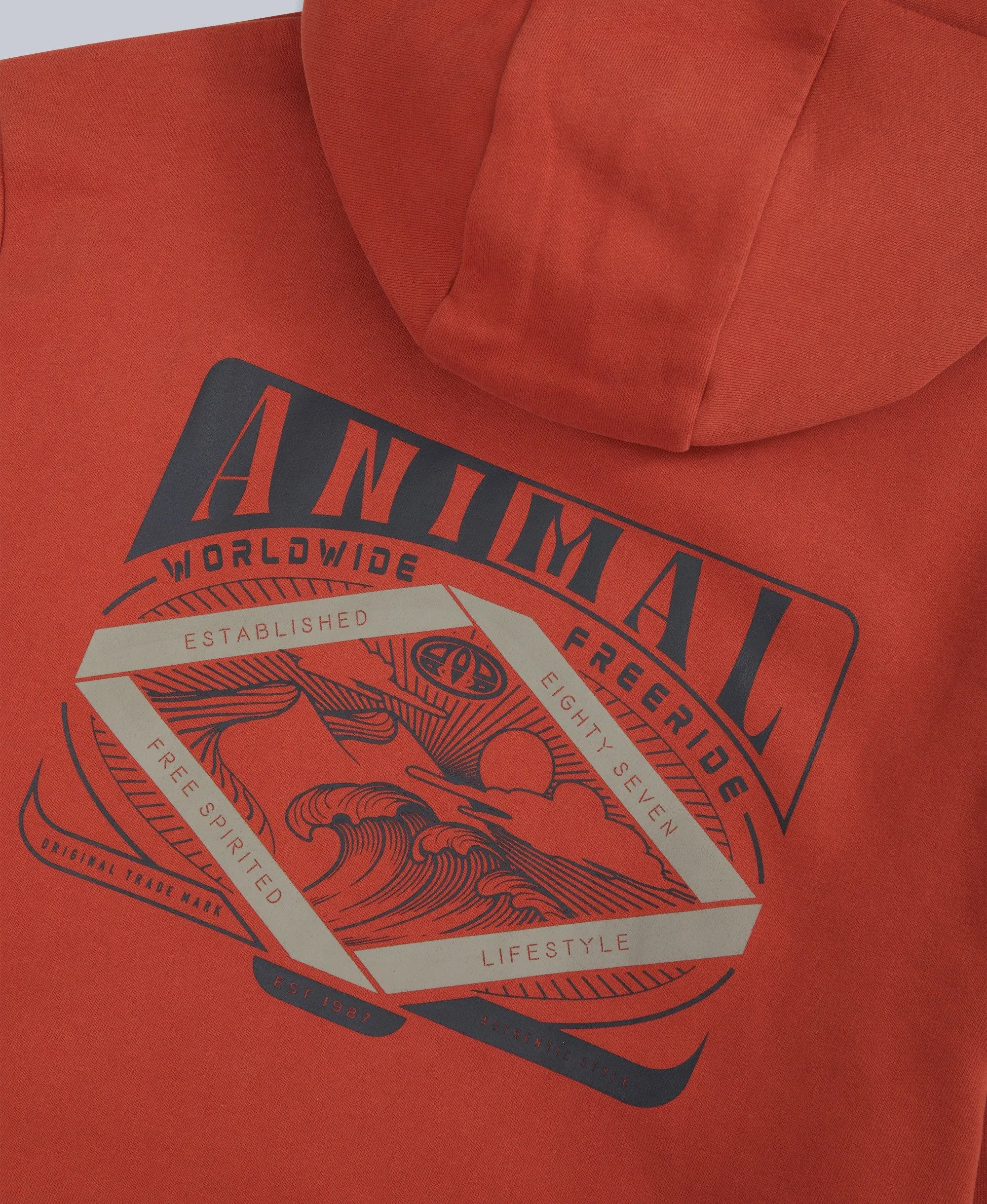 River Mens Hoodie - Rust sold by Animal product image thumbnail 4