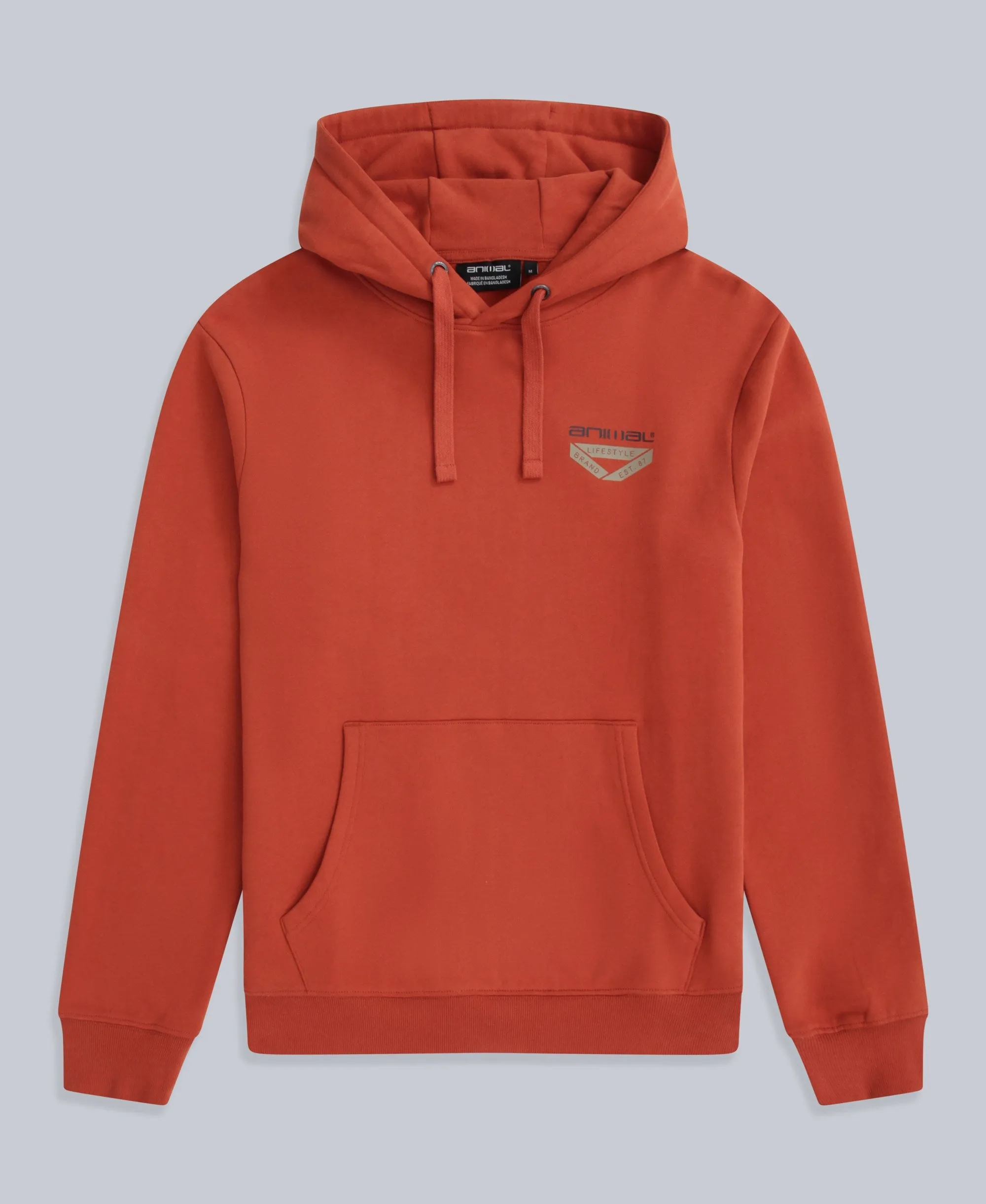 River Mens Hoodie - Rust sold by Animal