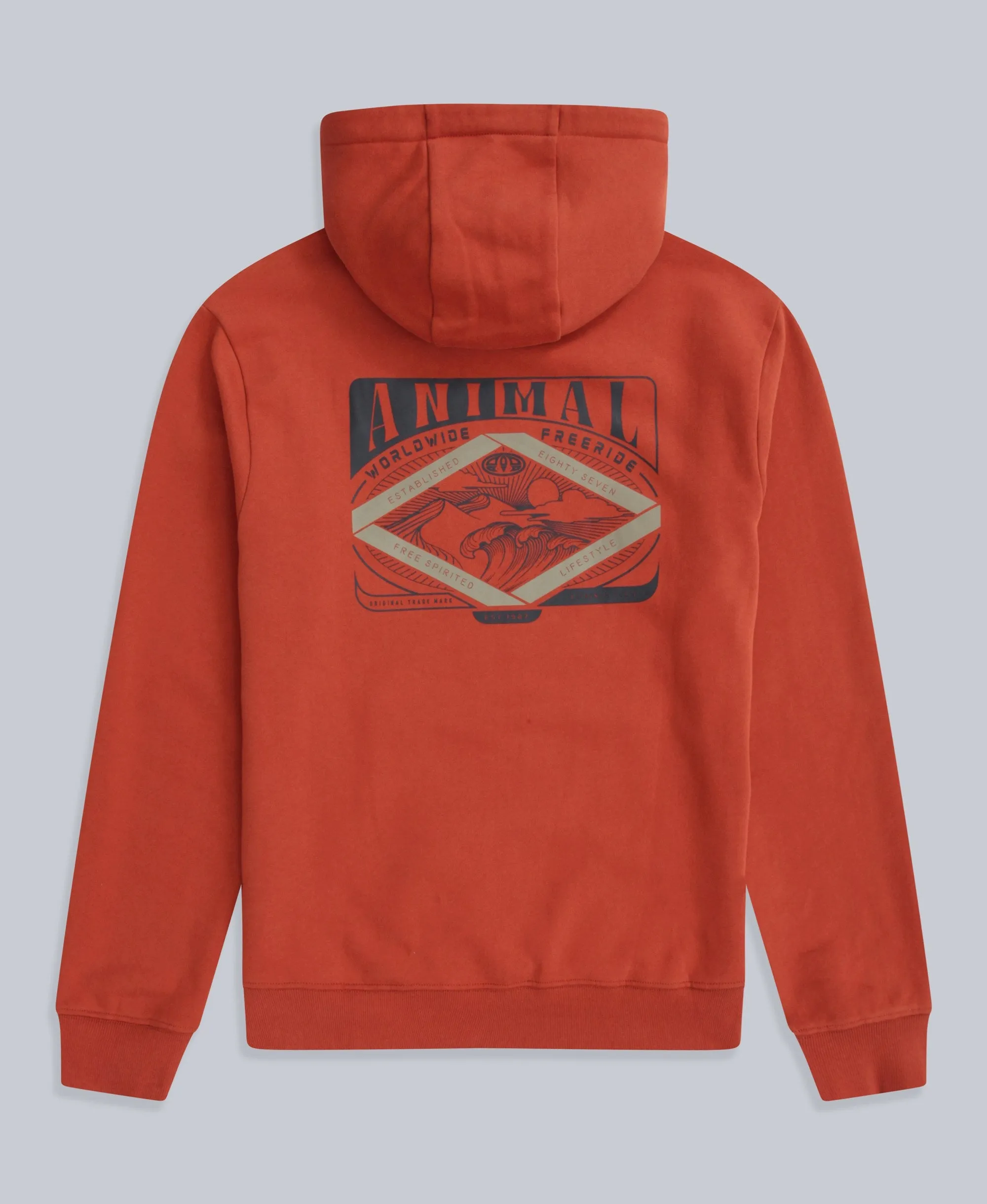 River Mens Hoodie - Rust sold by Animal product image thumbnail 2