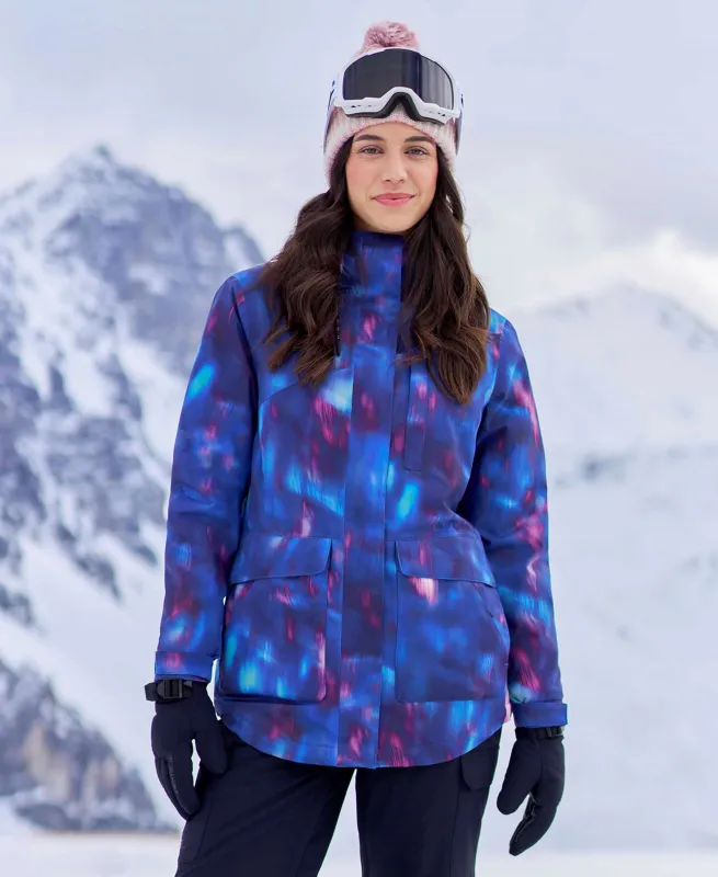 Tignes Printed Womens Snow Jacket - Purple sold by Animal