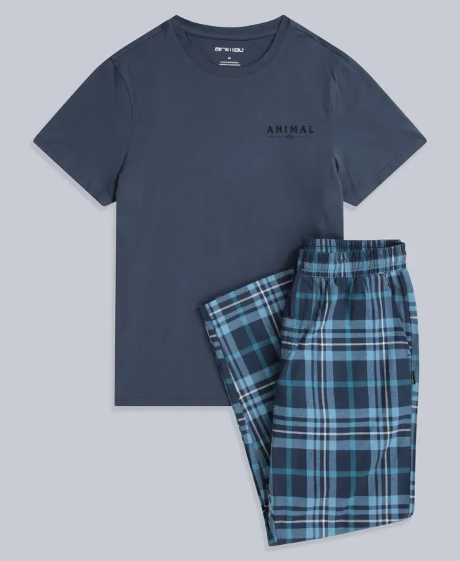 Driftoff Mens Pyjama Set - Blue sold by Animal