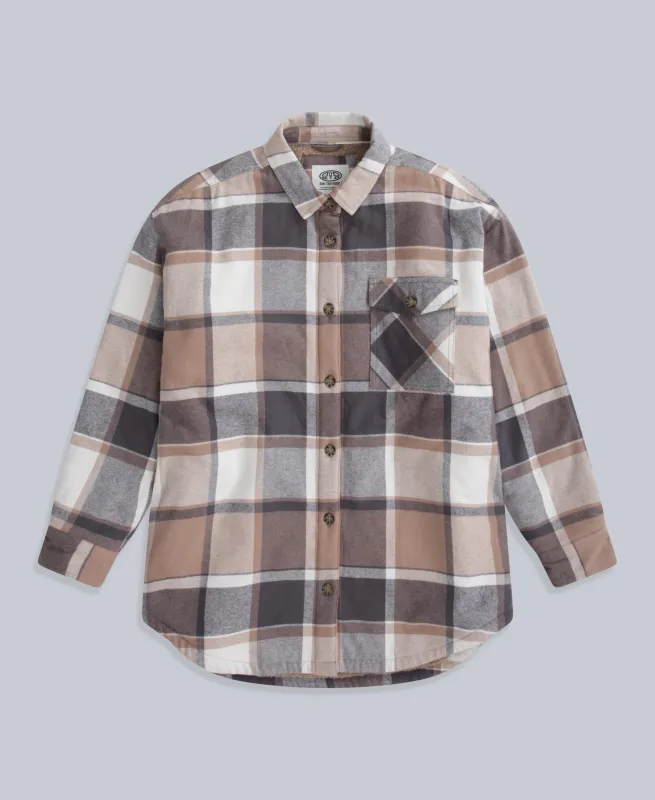 Megan Womens Borg-Lined Shirt - Blue sold by Animal