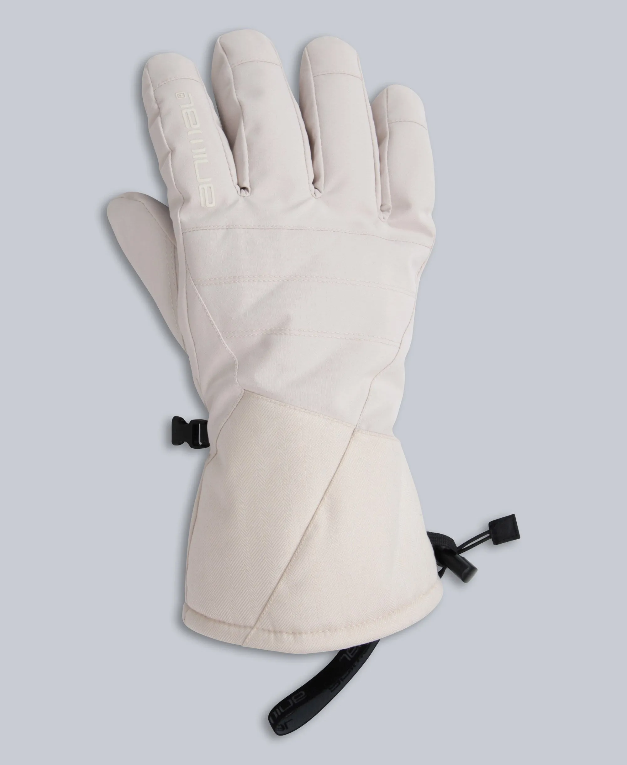 Glacier Mens Herringbone Ski Gloves - Off White sold by Animal product image thumbnail 2