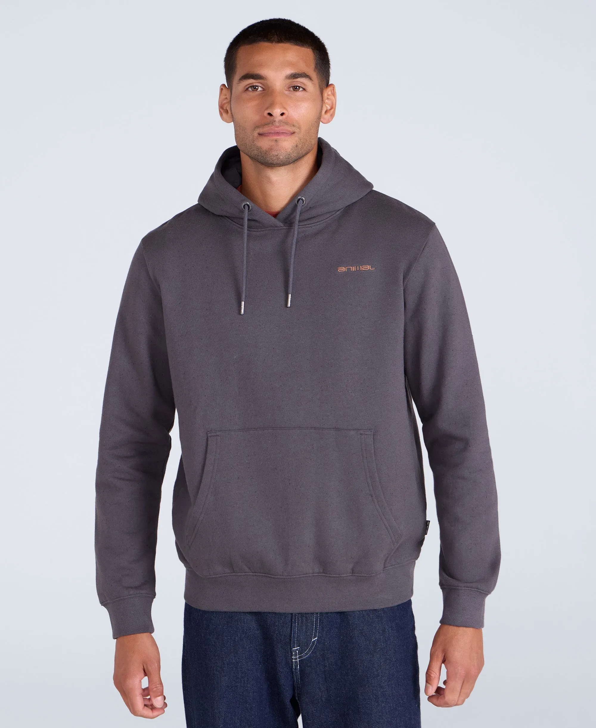 Nick Mens Heavyweight Hoodie - Dark Grey sold by Animal