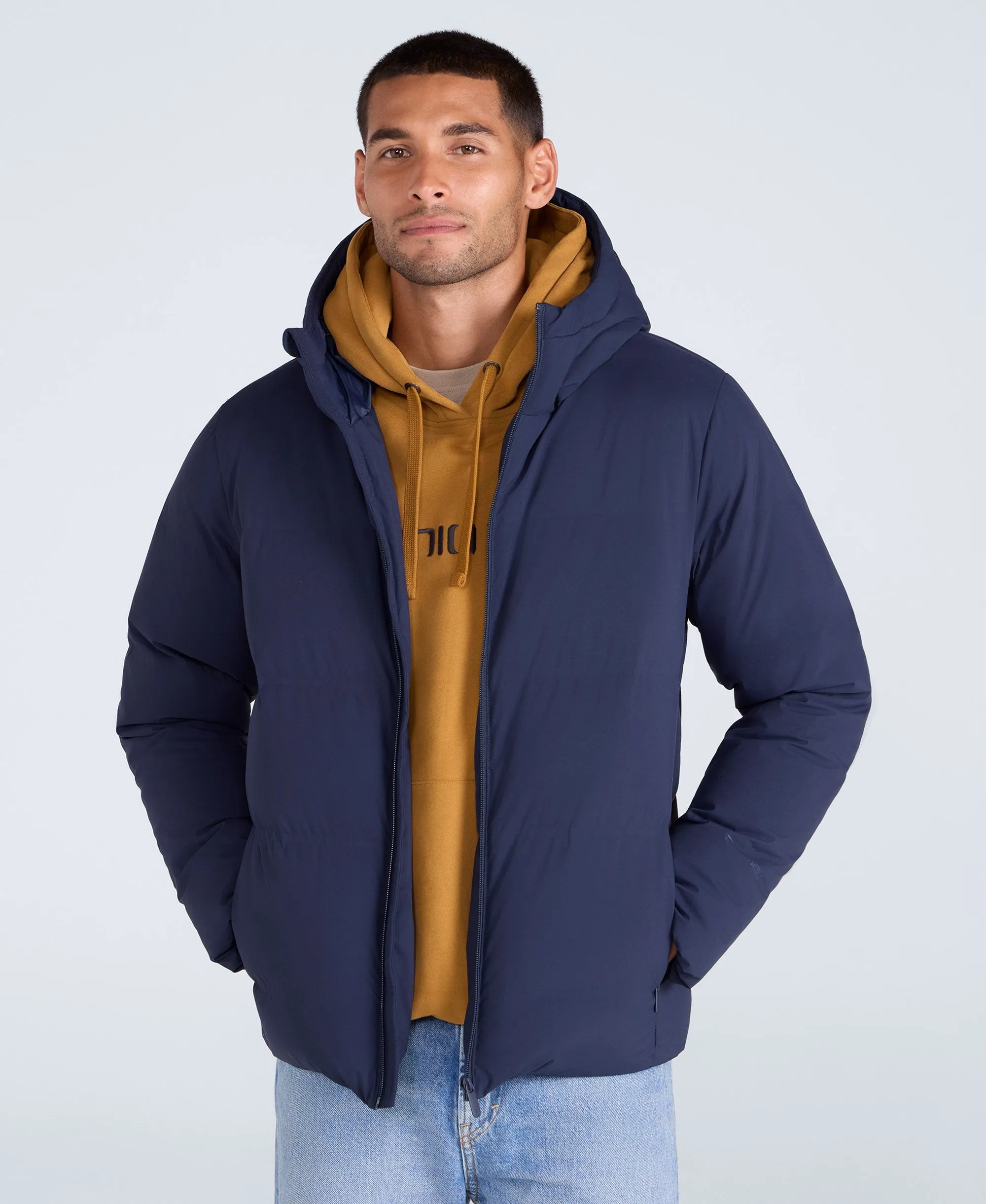 Mens Tech Down Heat Sealed Jacket - Navy sold by Animal product image thumbnail 3
