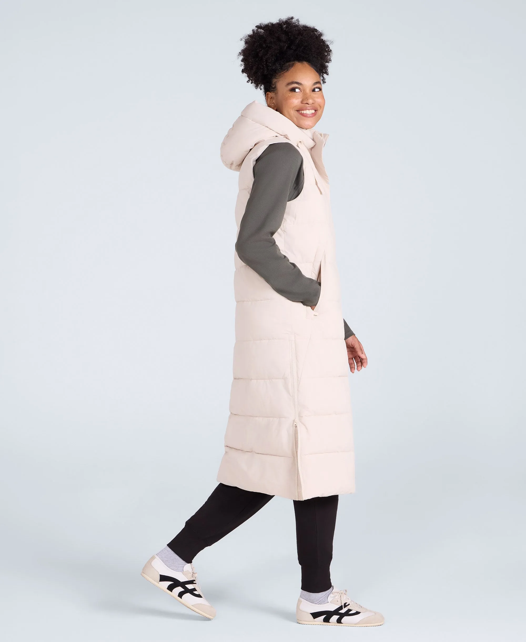 Comfort Zone Womens Longline Gilet - Beige sold by Animal product image thumbnail 4