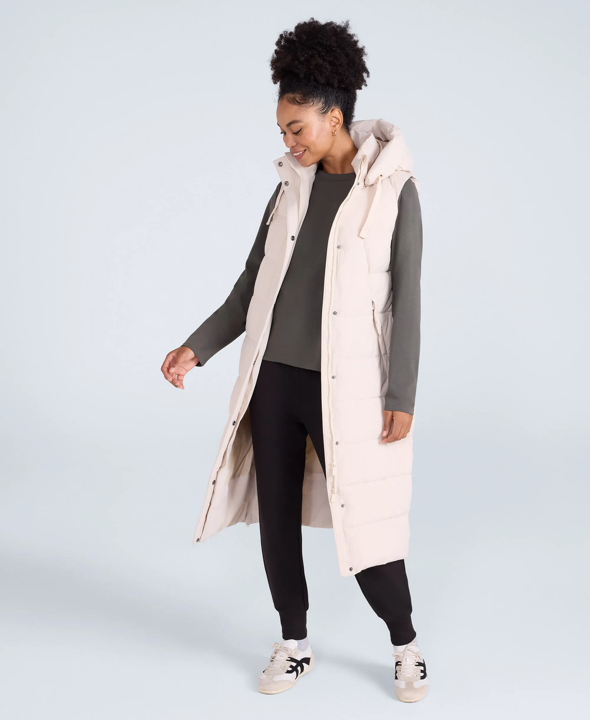 Comfort Zone Womens Longline Gilet - Beige sold by Animal product image thumbnail 3