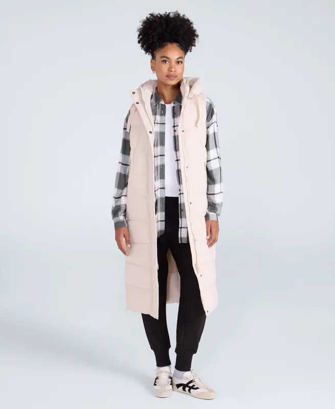 Comfort Zone Womens Longline Gilet - Beige sold by Animal