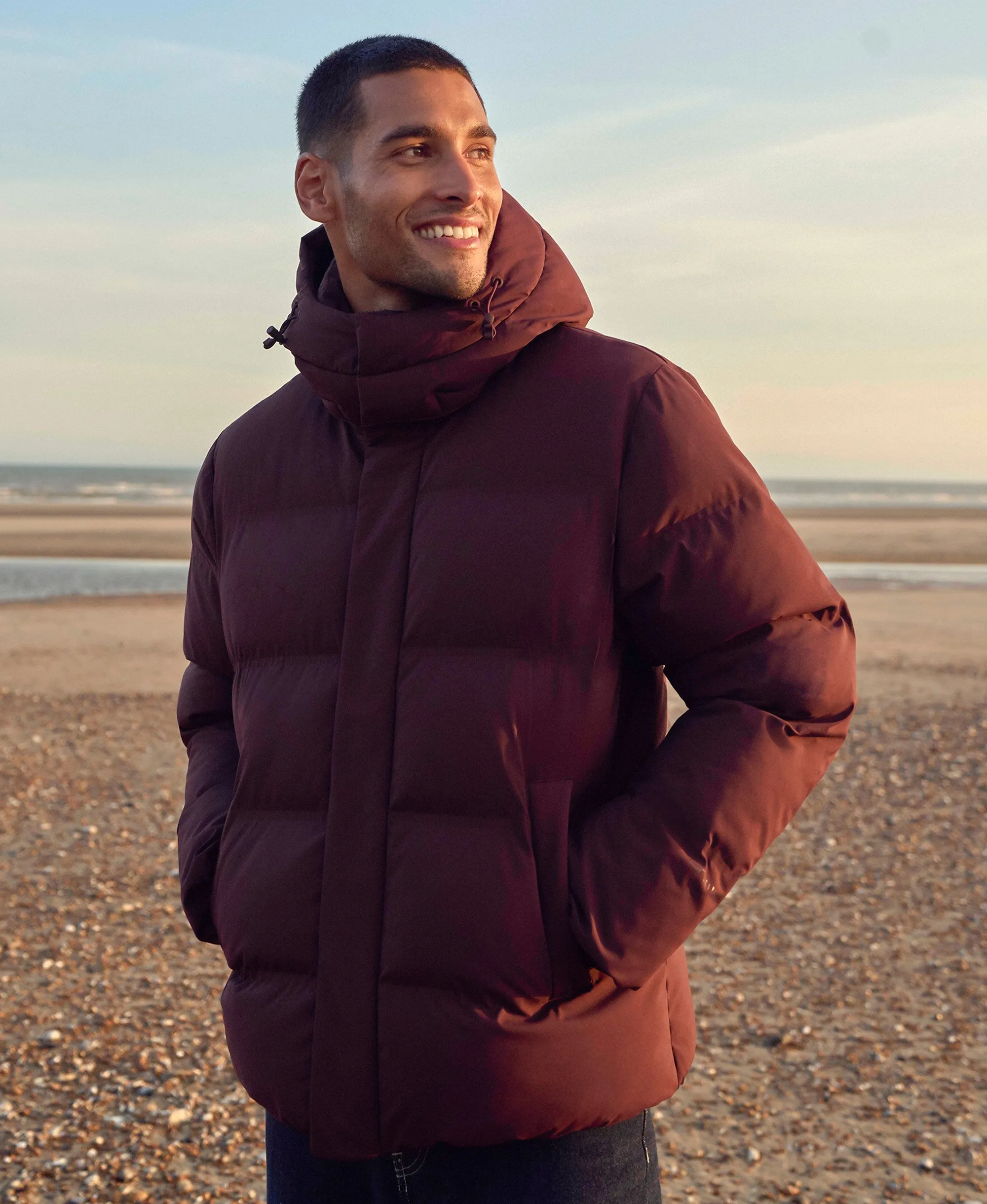 Nimbus Mens Padded Jacket - Dark Burgundy sold by Animal