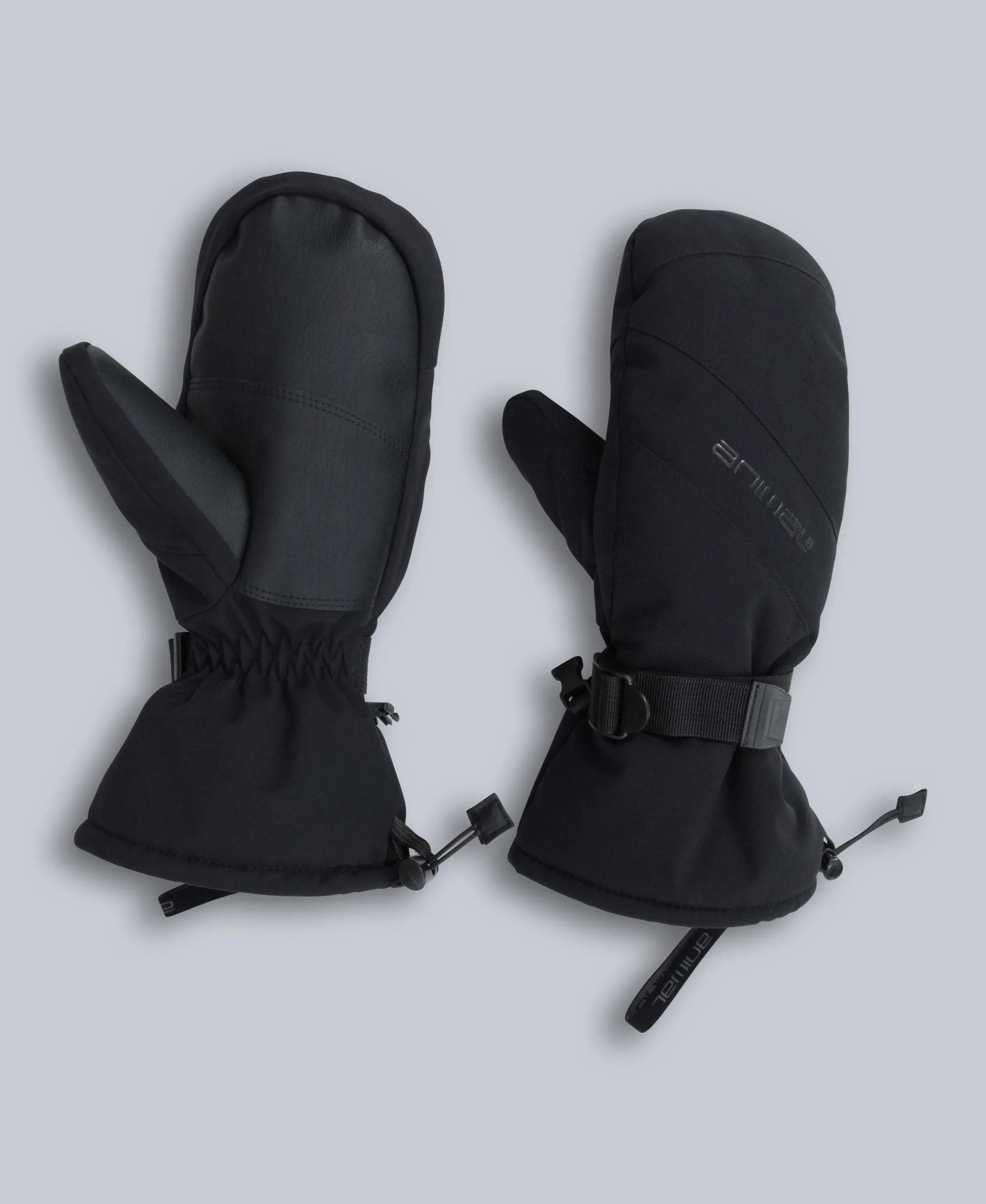 Snowstorm Mens Snow Mittens - Jet Black sold by Animal product image thumbnail 2