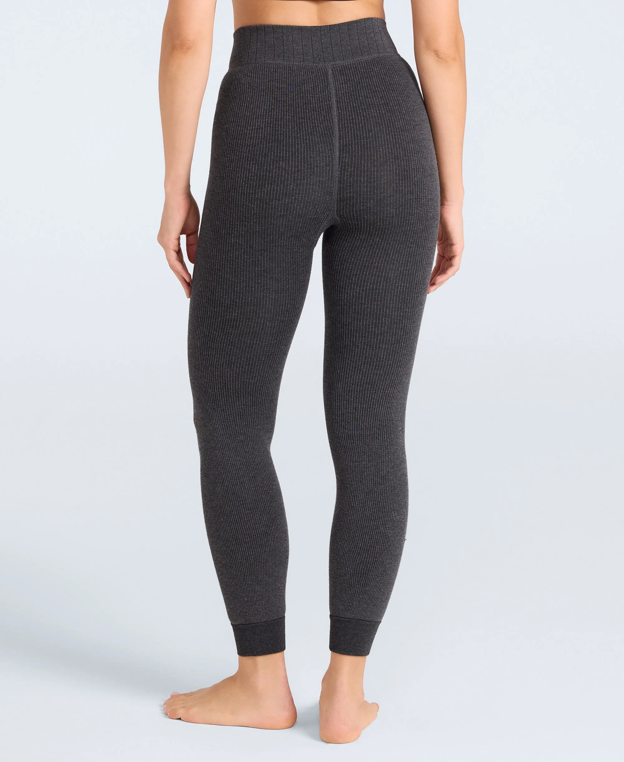 Womens Fleece Lined Heavy Weight Leggings - Charcoal sold by Animal product image thumbnail 2