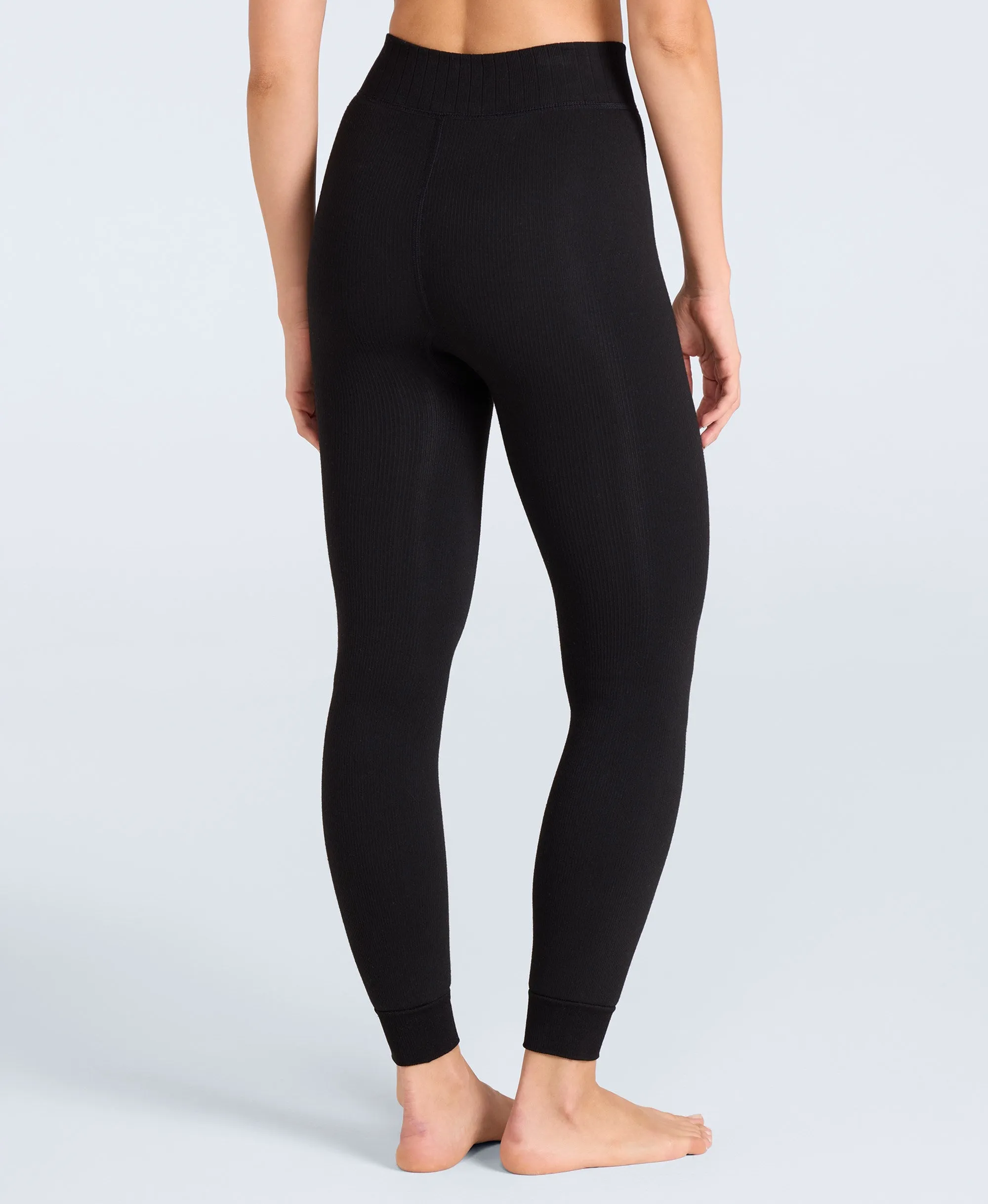 Womens Fleece Lined Heavy Weight Leggings - Black sold by Animal product image thumbnail 2