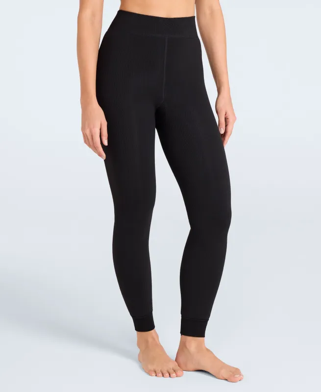 Womens Fleece Lined Heavy Weight Leggings - Black sold by Animal