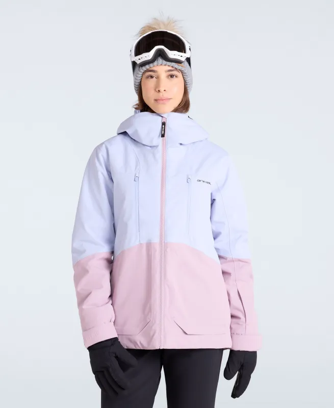 Juniper Womens Panelled Ski Jacket - Pale Blue sold by Animal