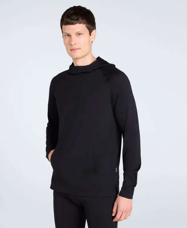Mens Merino Hoodie - Black sold by Animal