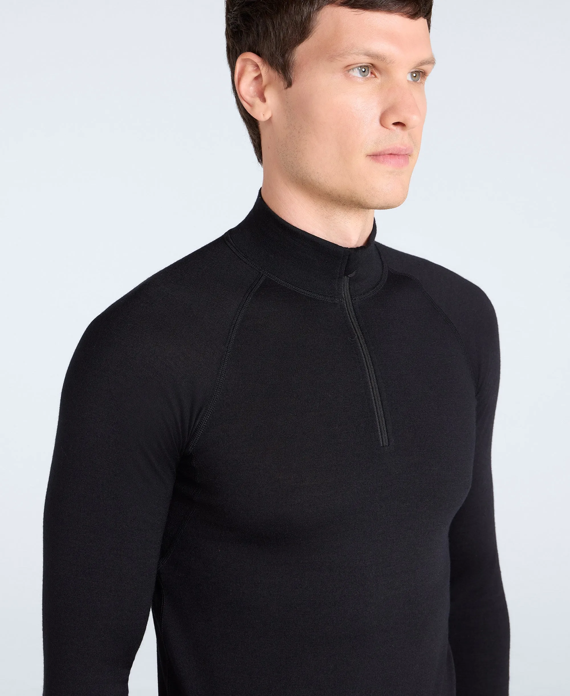 Merino Mens Half Zip - Black sold by Animal product image thumbnail 4