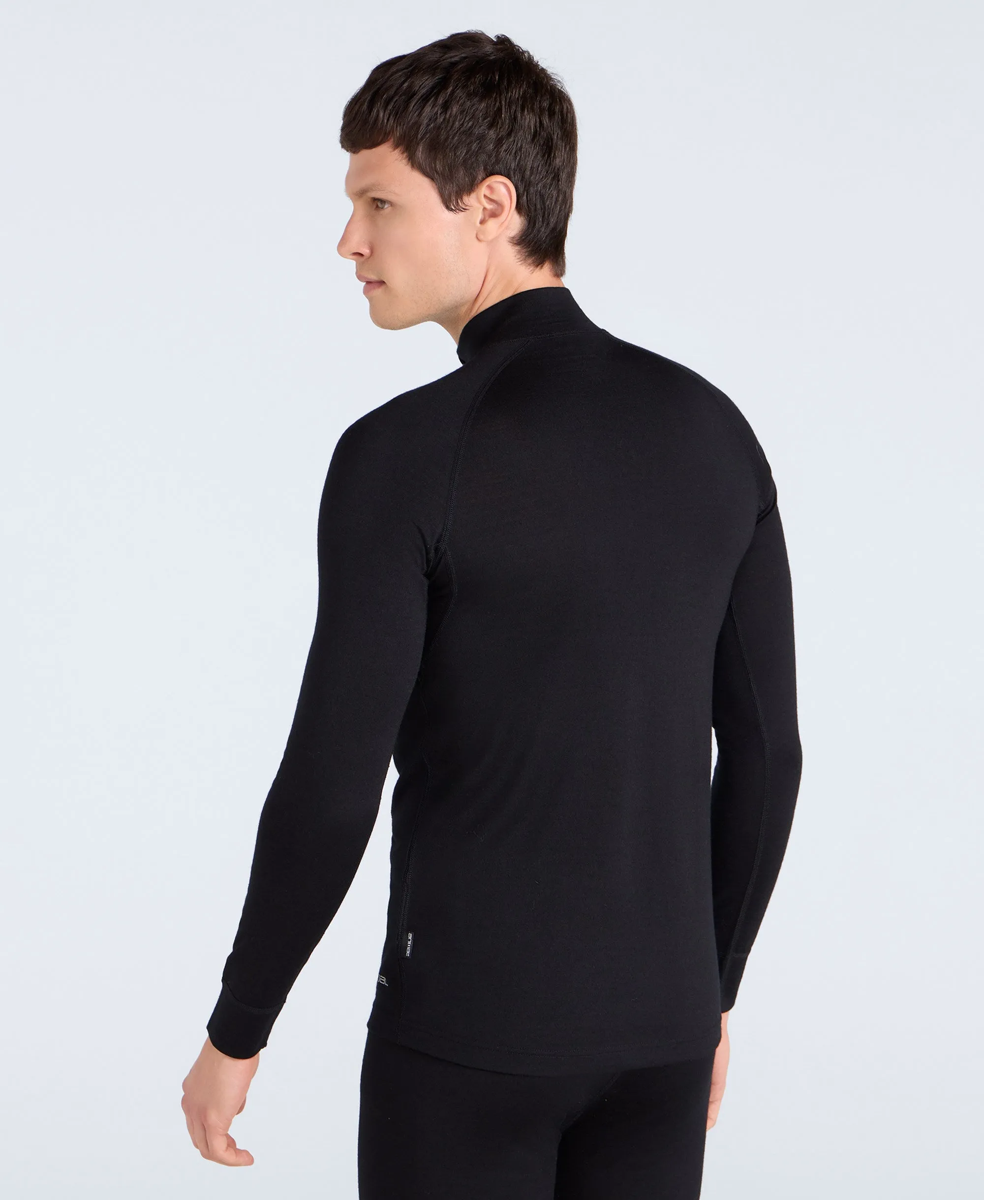 Merino Mens Half Zip - Black sold by Animal product image thumbnail 3