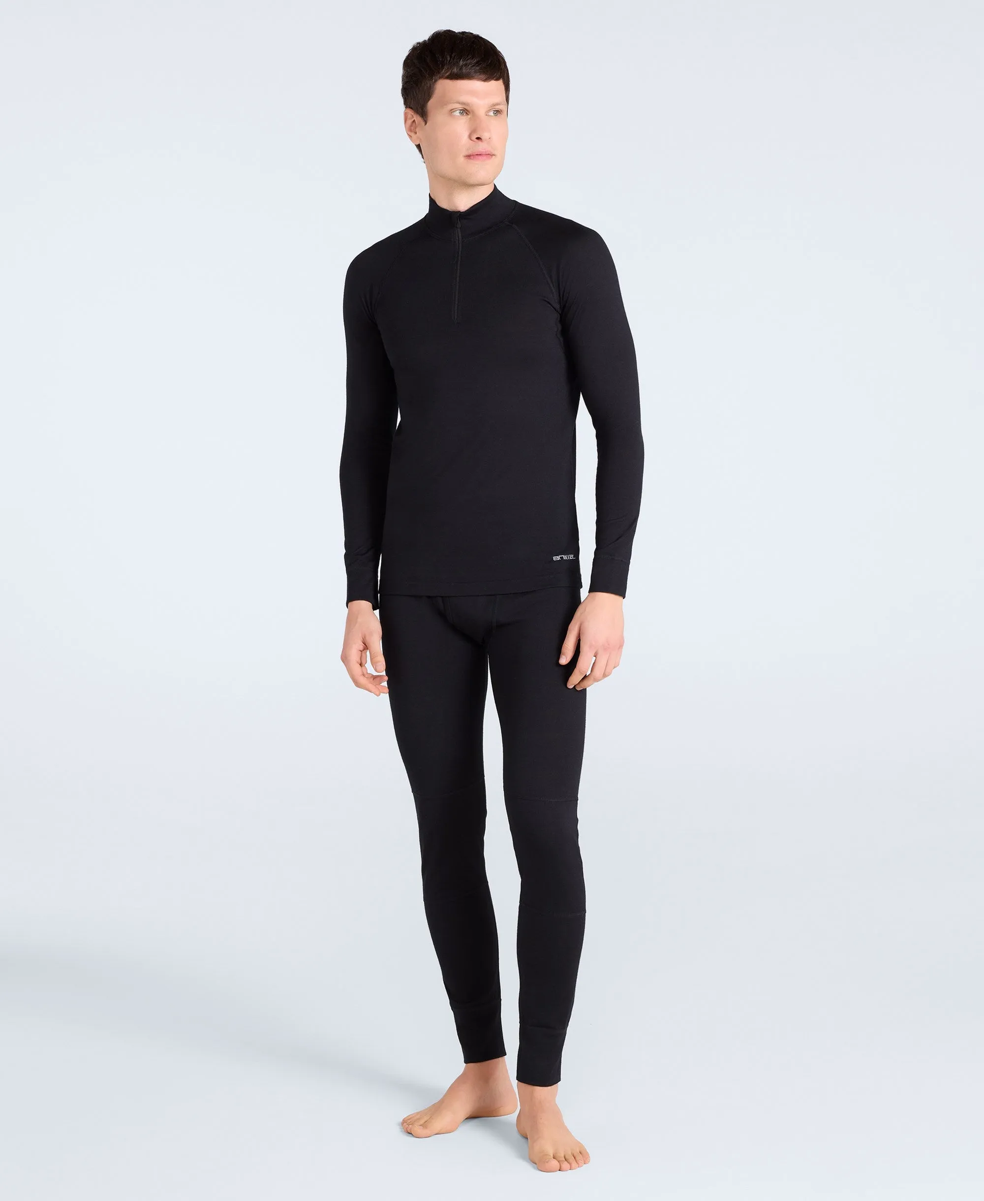 Merino Mens Half Zip - Black sold by Animal product image thumbnail 2