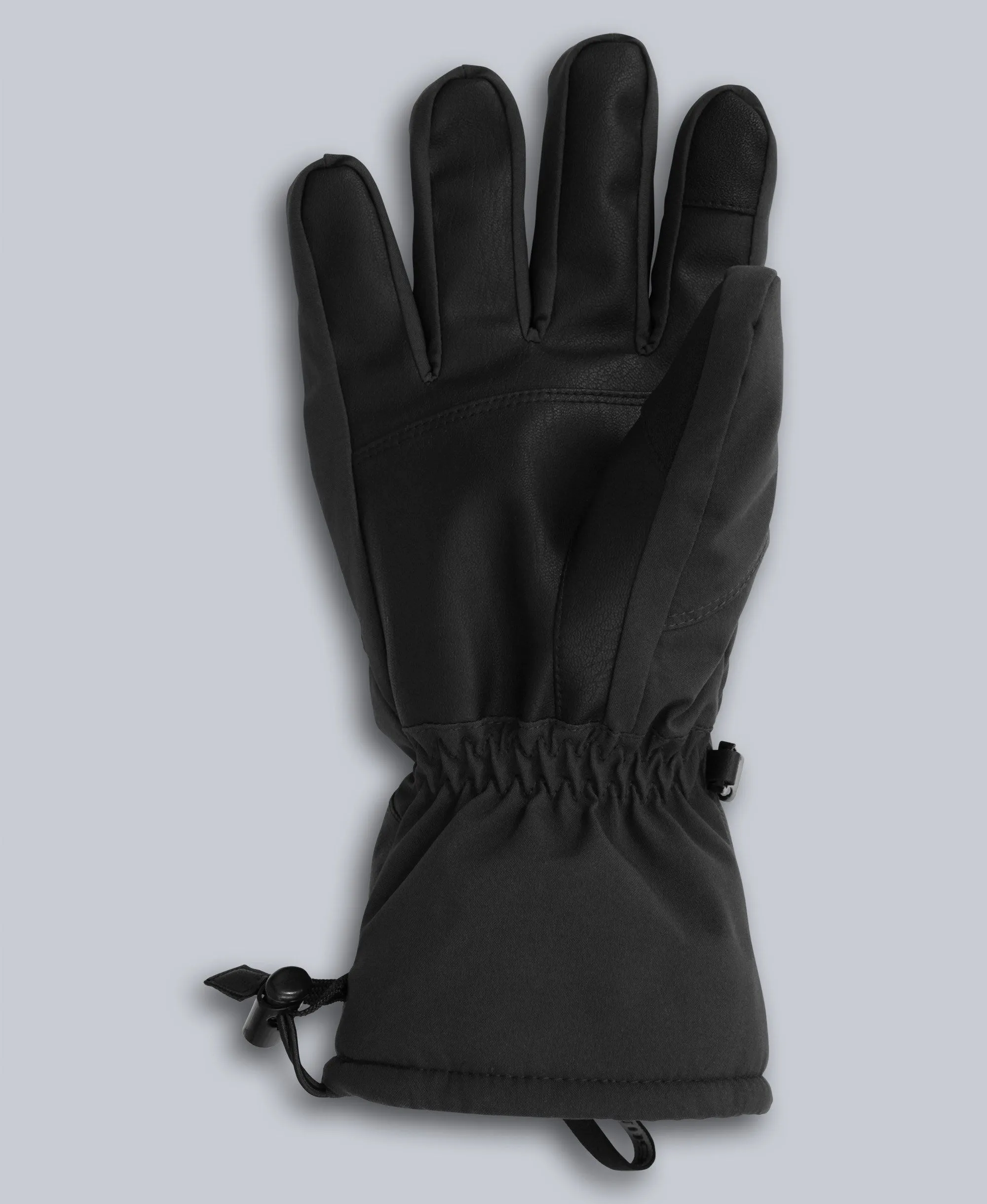 Glacier Mens Herringbone Ski Gloves - Black sold by Animal product image thumbnail 3